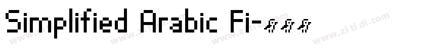 Simplified Arabic Fi字体转换